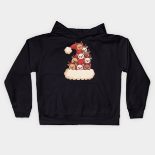 santa-hat Kids Hoodie
