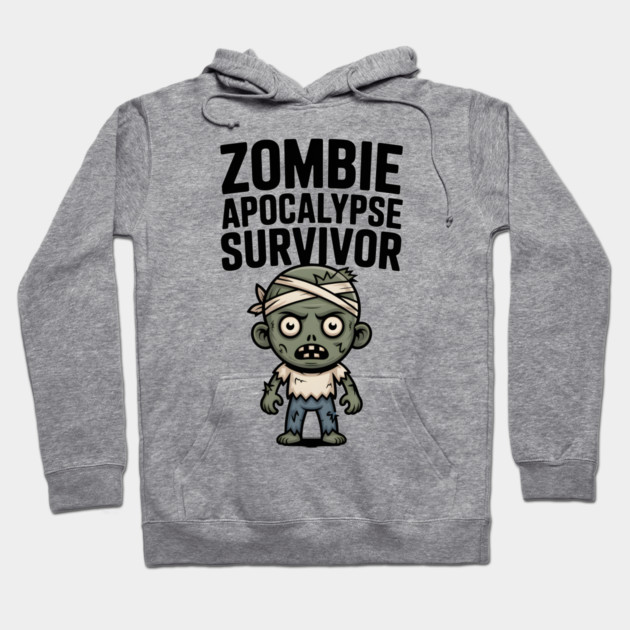 Zombie Apocalypse Survivor Hoodie by Frank Ring