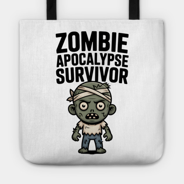 Zombie Apocalypse Survivor Tote by Frank Ring