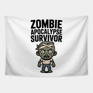 Zombie Apocalypse Survivor Tapestry
