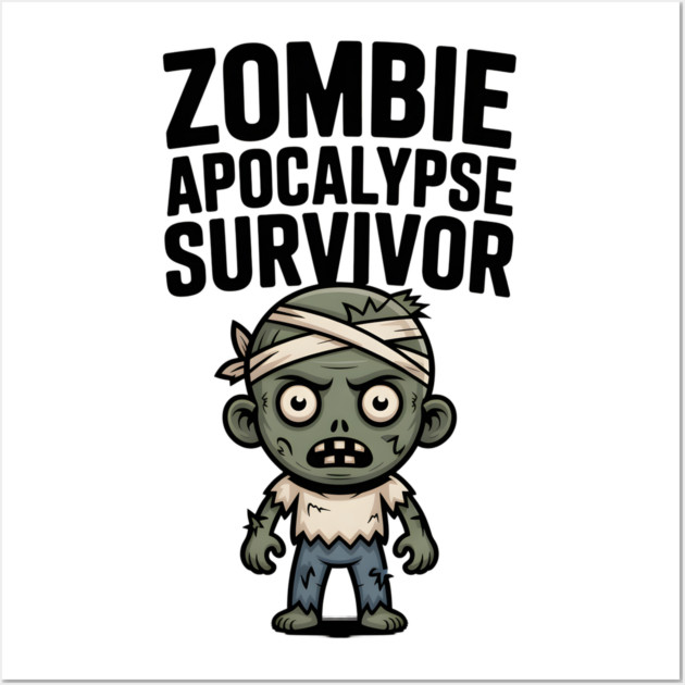 Zombie Apocalypse Survivor Wall Art by Frank Ring