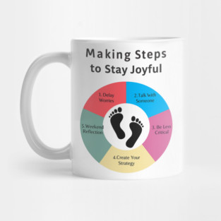 Making Steps to Stay Joyful Mug