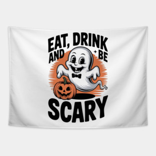 Eat Drink and Be Scary Tapestry