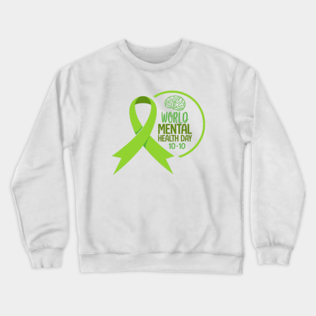 World Mental Health Day Crewneck Sweatshirt by Fauzi's Store