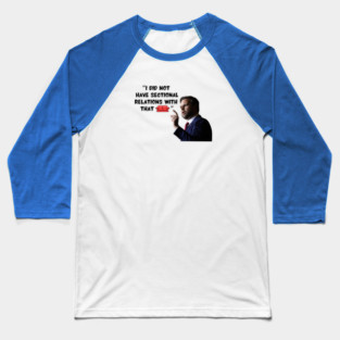 I Did Not Have Sectional Relations With That Couch JD Vance Baseball T-Shirt