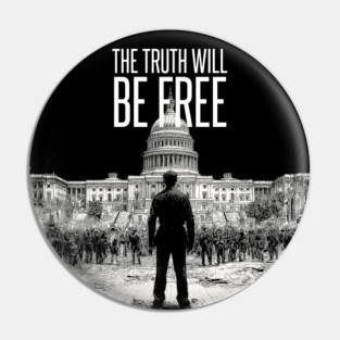 Anonymous: The Truth Will Be Free Pin