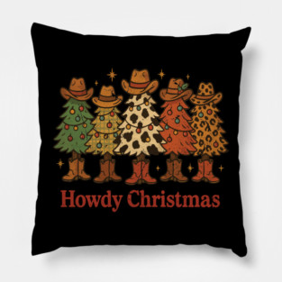 Howdy Christmas -  Christmas Bow Pillow