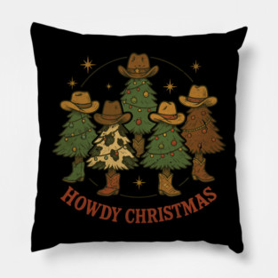 Howdy Christmas -  Christmas Bow Pillow