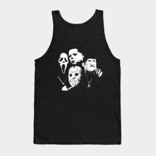 Michael Myers Freddy Krueger Halloween Tank Top