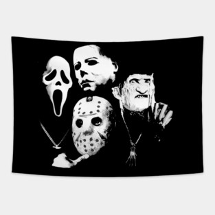 Michael Myers Freddy Krueger Halloween Tapestry
