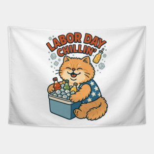 Labor Day Chillin' Tapestry