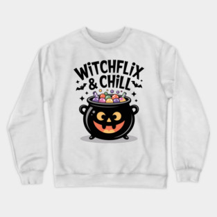 Witchflix and Chill Crewneck Sweatshirt