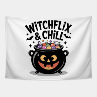 Witchflix and Chill Tapestry