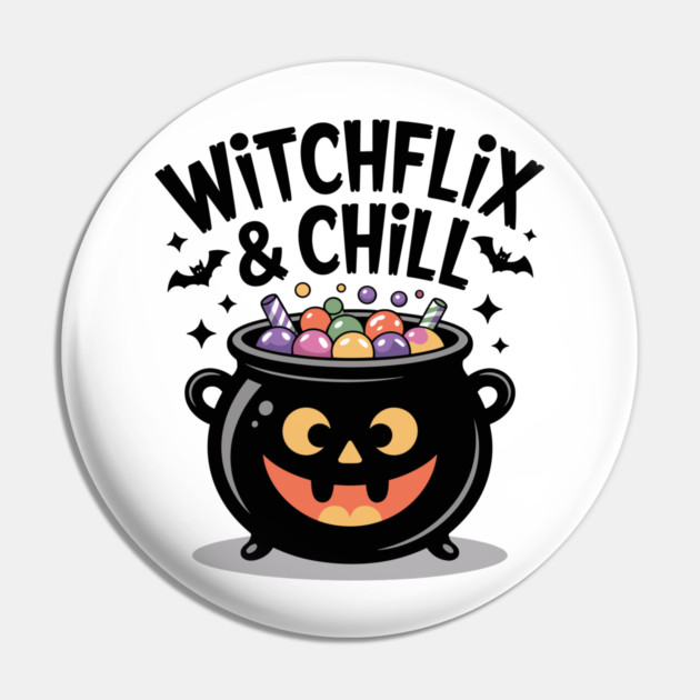 Witchflix and Chill Pin by Frank Ring