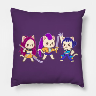 Kitty Pop Demon Hunters Pillow