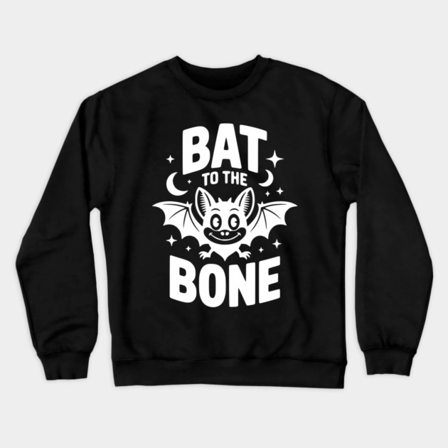 Bat to the Bone Crewneck Sweatshirt by Frank Ring