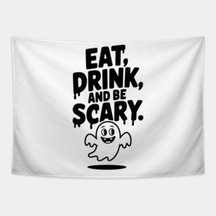 Eat Drink and Be Scary Tapestry