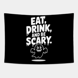 Eat Drink and Be Scary Tapestry