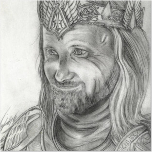 Aragorn lotr Posters and Art
