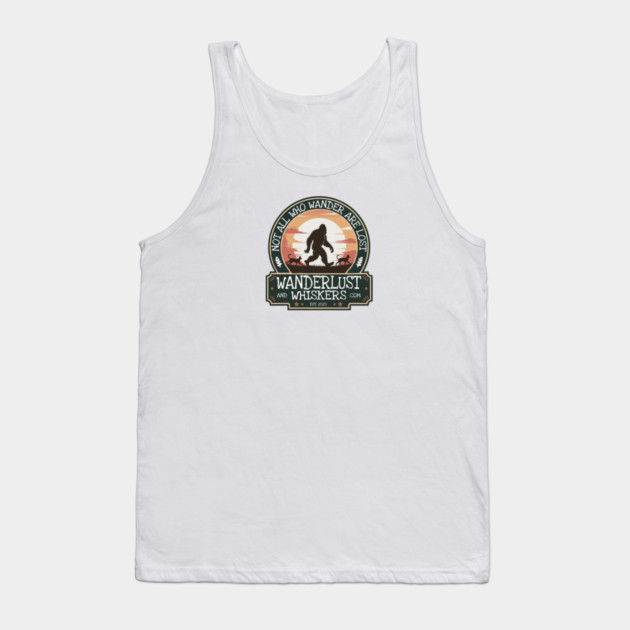 Wanderlust and Whiskers Tank Top by Pete the Cat Guy