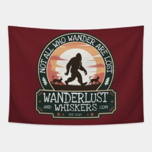 Wanderlust and Whiskers Tapestry