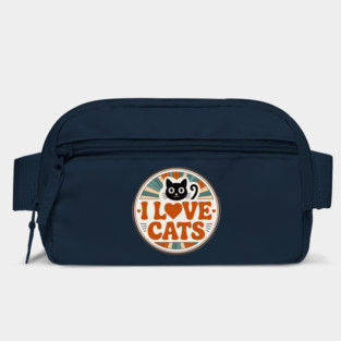 Retro I Love Cats Bag