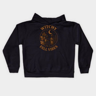 Witchy Fall Vibes Potion Bottles Kids Hoodie