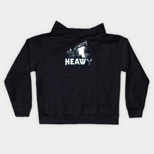 HEAVY EQUIPMENT mechanic sihouette 1 Kids Hoodie
