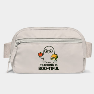 Teaching Is Boo-tiful | Cute Halloween Teacher Ghost T-Shirt Bag