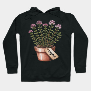 THYME, Medicinal Healing Herb, Thymus vulgaris Hoodie