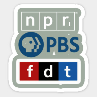 Npr pbs fdt Sticker