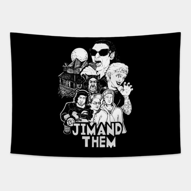 Jim and Them Squad Tapestry by Jim and Them