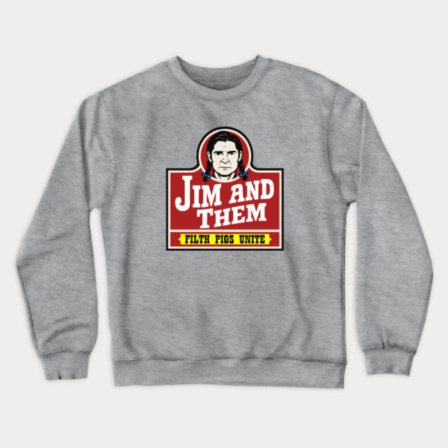 Filth Pigs Unite Crewneck Sweatshirt by Jim and Them