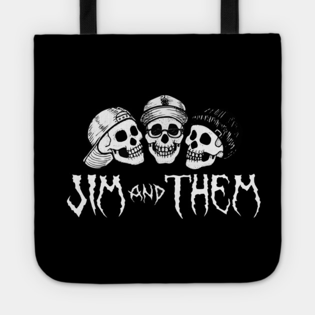 Jim and Them Skull Logo Tote by Jim and Them
