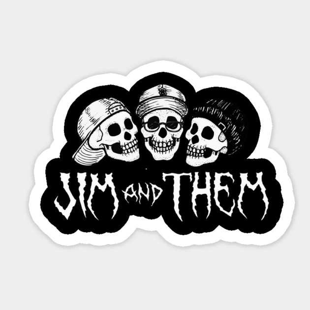 Jim and Them Skull Logo Magnet by Jim and Them