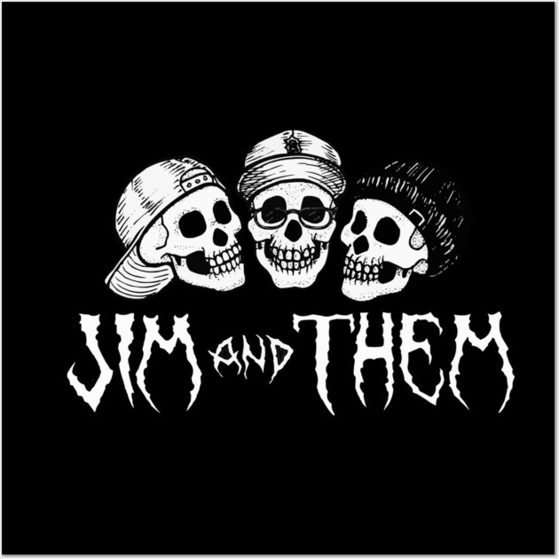 Jim and Them Skull Logo Wall Art by Jim and Them