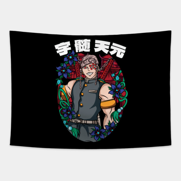 Demon Slayer Tengen Uzui Sound Hashira Tapestry by Otaku Vibes