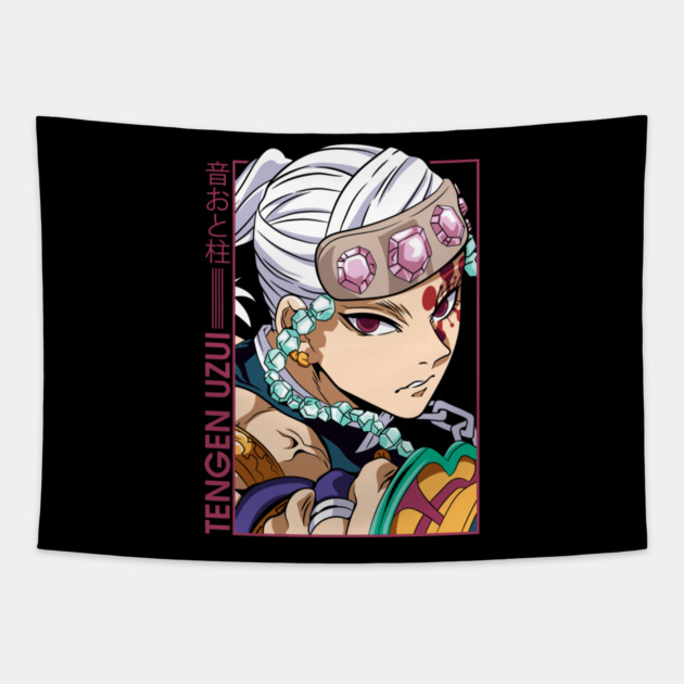 Tengen Uzui Sound Hashira - Demon Slayer Tapestry by Otaku Vibes