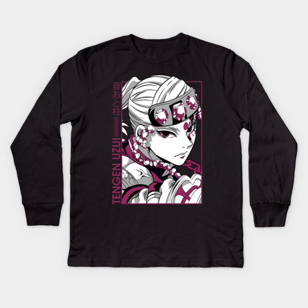 Uzui Sound Hashira - Demon Slayer Kids Long Sleeve T-Shirt by Otaku Vibes