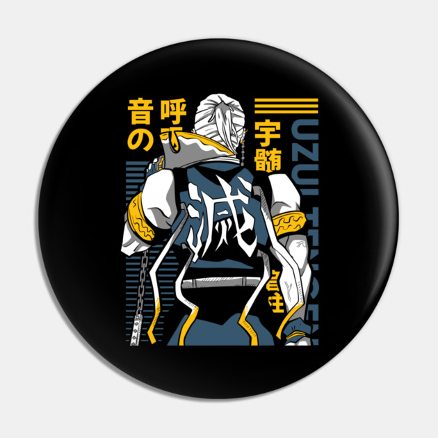 Demon Slayer Tengen Uzui with Dual Blades Pin by Otaku Vibes