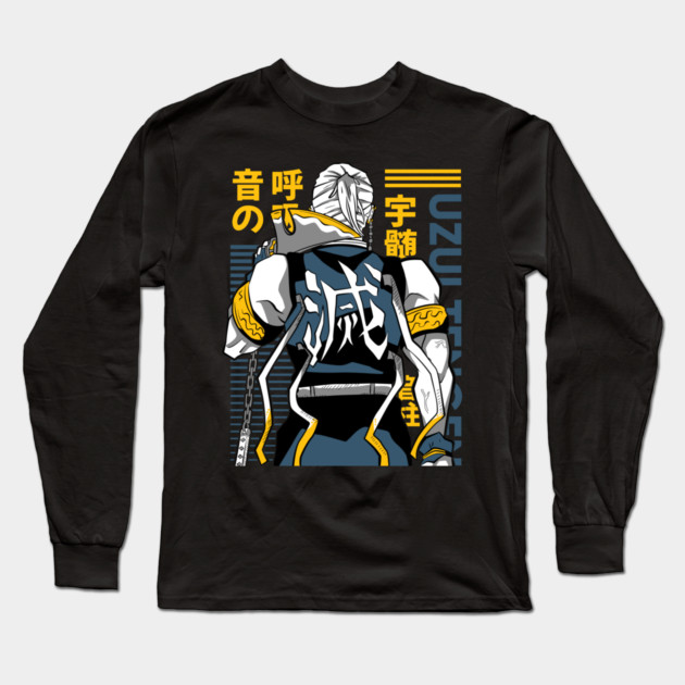 Demon Slayer Tengen Uzui with Dual Blades Long Sleeve T-Shirt by Otaku Vibes