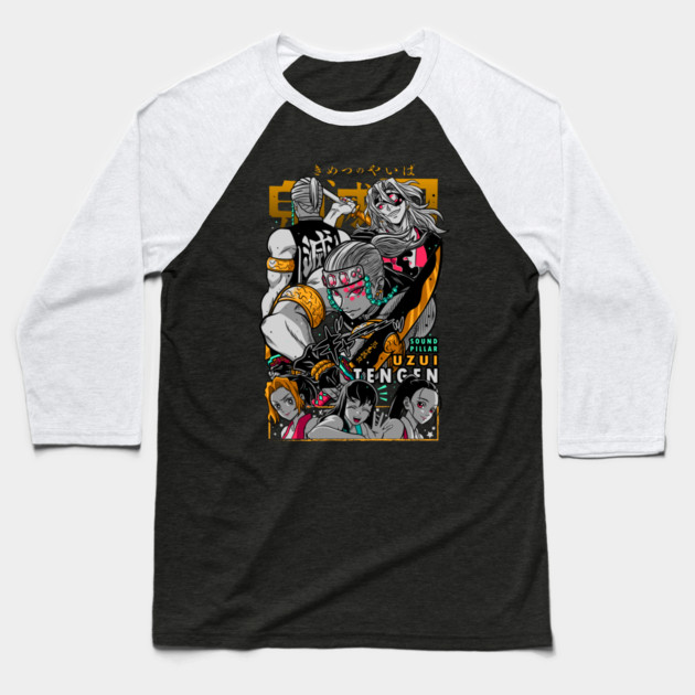 Kimetsu no Yaiba - Uzui Cool Design Baseball T-Shirt by Otaku Vibes