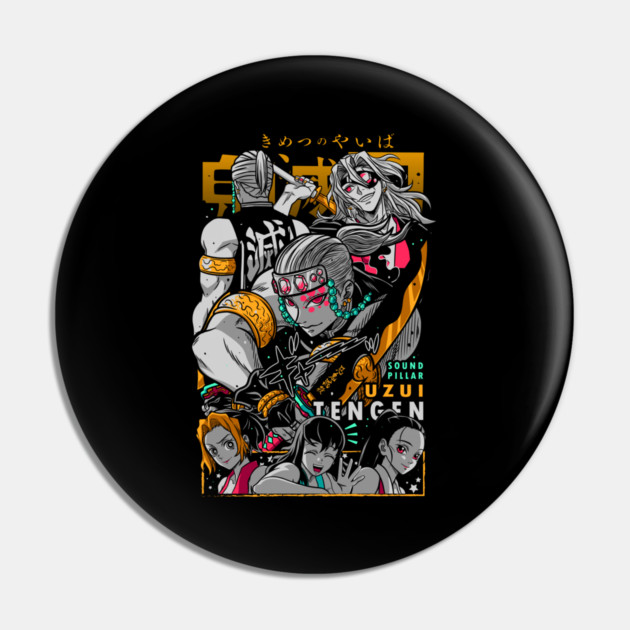 Kimetsu no Yaiba - Uzui Cool Design Pin by Otaku Vibes