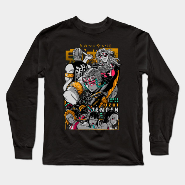 Kimetsu no Yaiba - Uzui Cool Design Long Sleeve T-Shirt by Otaku Vibes