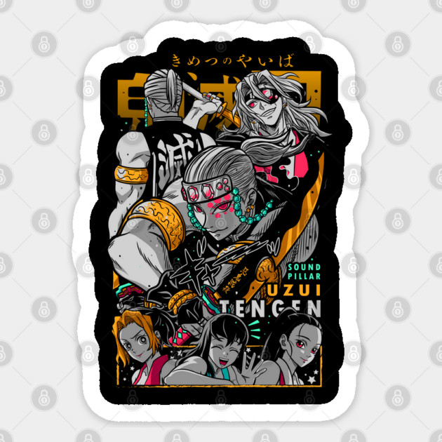 Kimetsu no Yaiba - Uzui Cool Design Sticker by Otaku Vibes