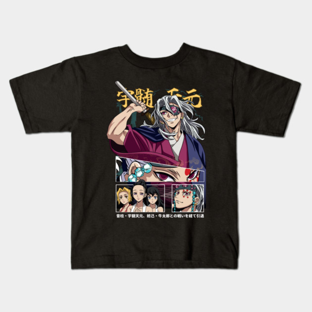 Demon Slayer Tengen Uzui Kids T-Shirt by Otaku Vibes