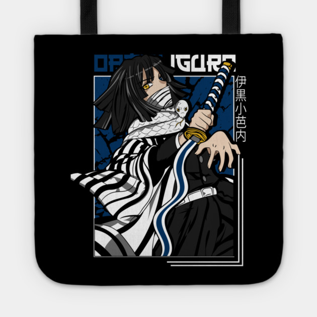 Demon Slayer Obanai Serpent Hashira Art Tote by Otaku Vibes