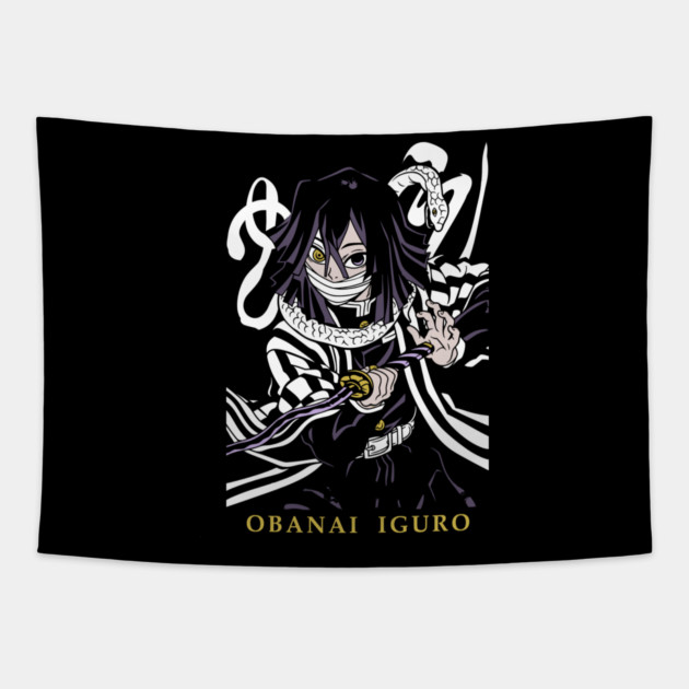 Demon Slayer Obanai Serpent Breathing Tapestry by Otaku Vibes