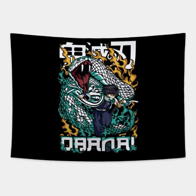 Demon Slayer - Obanai Iguro Tapestry by Otaku Vibes
