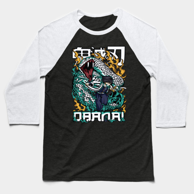 Demon Slayer - Obanai Iguro Baseball T-Shirt by Otaku Vibes